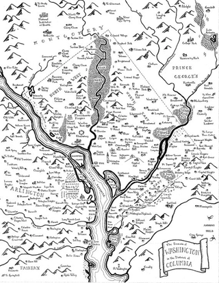 Illustration for article titled Maps Of Modern Cities Drawn In The Style Of J.R.R. Tolkien
